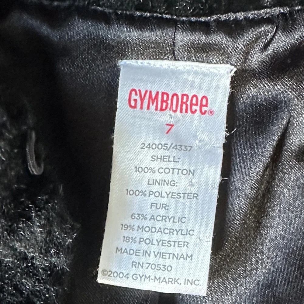 Gymboree Velvet Coat with Faux fur trim and embroidery‎